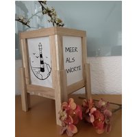 Holzlaterne, Laterne Aus Holz, Dekoratives Windlich, Geschenk, Eichenlaterne von TKWelt