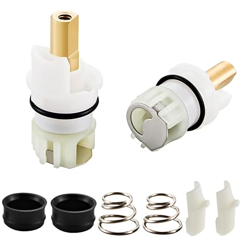 TLAOISUS RP25513 Wasserhahn-Vorbau-Montage RP24096 Kartusche RP4993 Sitz und Feder RP24097 Drehstop1/4 für Delta Zwei-Griff-Wasserhahn-Reparaturset, 2 Stück von TLAOISUS