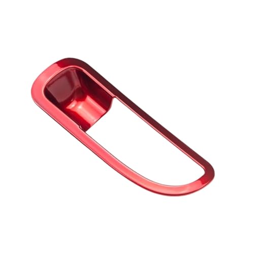 TLCBAZCF 1 Stück Rot oder Kohlefaserfarbe Auto Co-Pilot Aufbewahrungshandschuhfach Griffabdeckung Aufkleber Kompatibel mit Dodge Challenger 2015-2020(Red) von TLCBAZCF