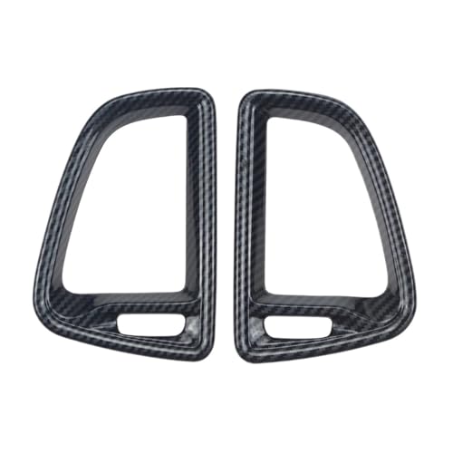 TLCBAZCF Rot oder Carbonfaser-Farbe Armaturenbrett A/C Vent Mittelkonsole Klimaanlage Outlet Panel Abdeckung Trim Kompatibel mit Dodge Challenger 2015 Up(Center Console 2pcs) von TLCBAZCF