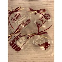 Delta Theta Ornament 4 Teiliges Set von TLCDesignsbyTLCook