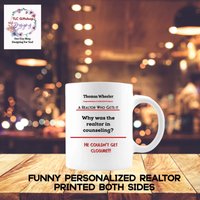 Lustige Makler Tasse - Realtor Kaffeetasse Personalisierte von TLCGiftshopDesigns