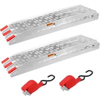TLGREEN 2X Auffahrrampe, 7,5' klappbare Laderampe, rutschfeste Verladerampe, Belastung 340 kg pro Rampe, zum Beladen von Motorrädern, ATVs, TLGREEN 2X Auffahrrampe, 7,5' klappbare Laderampe, rutschfeste Verladerampe, Belastung 340 kg pro Rampe, zum Beladen von Motorrädern, ATVs, von TLGREEN