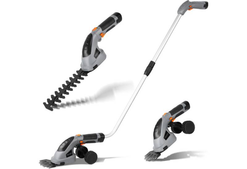 TLGREEN Akku-Grasschere 2 in 1 Handheckenschere mit Teleskopstiel,Akku 7,2V 2000mAh von TLGREEN