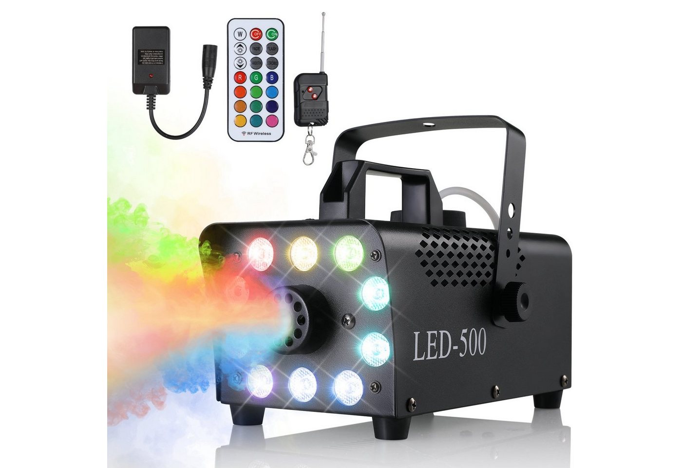 TLGREEN Discolicht Nebelmaschine Mini, Smoke Machine mit RGB Effekt, für Halloween Weihnachten DJ Party TLGREEN Discolicht Nebelmaschine Mini, Smoke Machine mit RGB Effekt, für Halloween Weihnachten DJ Party von TLGREEN