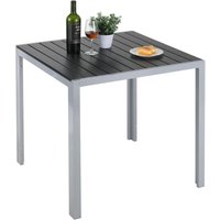 TLGREEN Gartentisch Aluminium Tisch Garten Quadratisch Terrasse Holz-Kunststoff Polyholz -75x75cm-Silber grau TLGREEN Gartentisch Aluminium Tisch Garten Quadratisch Terrasse Holz-Kunststoff Polyholz -75x75cm-Silber grau von TLGREEN