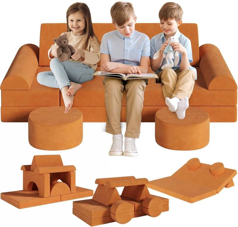TLGREEN Kindersofa mit 15PCS Modul, Modulare Kinderspielcouch, Spielsofa für Kinder & Kindersessel, Multifunktional und leicht zu reinigen TLGREEN Kindersofa mit 15PCS Modul, Modulare Kinderspielcouch, Spielsofa für Kinder & Kindersessel, Multifunktional und leicht zu reinigen von TLGREEN