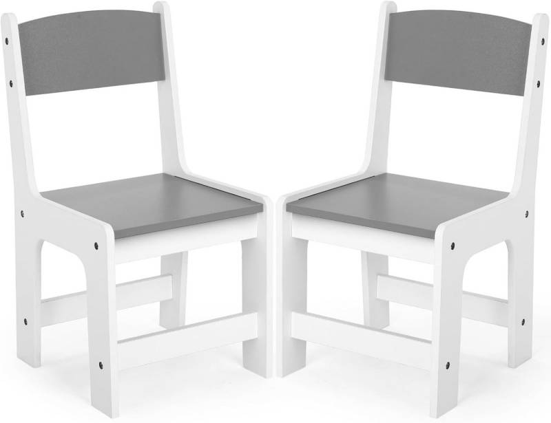TLGREEN Kinderstuhl,Schreibtischstuhl Kinder ab 2 Jahren (KinderStühlen mit Fußstütze & Gebogener Rückenlehne), 55x30x28cm für Kinderzimmer,Lernen & Kindergarten von TLGREEN