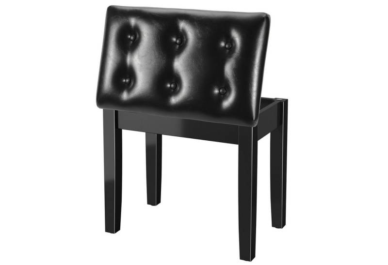 TLGREEN Klavierbank,Klavierhocker,Klavierstuhl mit Stauraum, 4CM Dickes PU-Lederkissen von TLGREEN