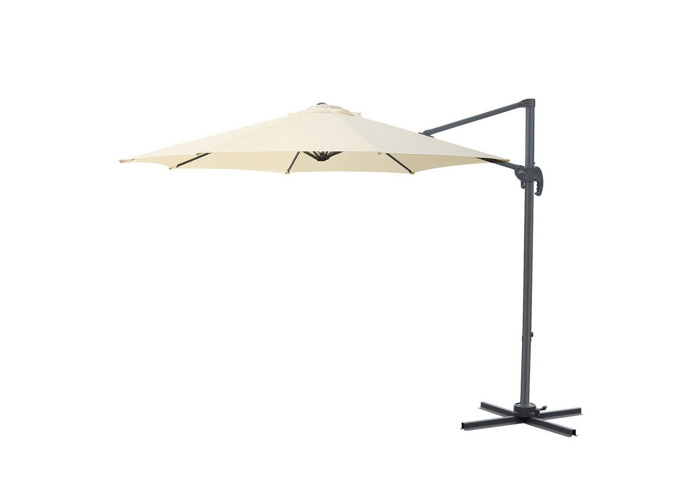 TLGREEN Sonnenschirm,300cm Terrassenschirm,UV50+ für Garten,Pool,Strand,Terrasse,180 g/m², 360°drehbar, Kippbar, Wasserdichtes, Rund von TLGREEN