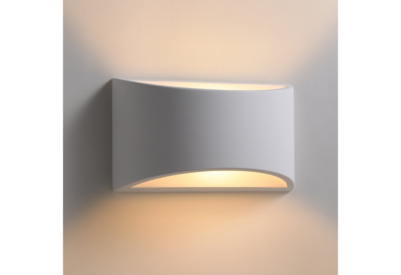 TLGREEN Wandleuchte LED Wandleuchte aus Gips,Innenlicht,Auf- und Ablichter, LED, Warmweißes Licht, Schlafzimmerlampe TLGREEN Wandleuchte LED Wandleuchte aus Gips,Innenlicht,Auf- und Ablichter, LED, Warmweißes Licht, Schlafzimmerlampe von TLGREEN