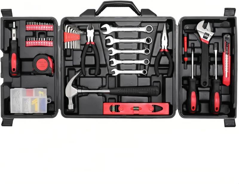 TLGREEN Werkzeugset 147-teiliges Werkzeugkoffer, Werkzeugsatz für Haushalt, Auto, DIY Reparatur von TLGREEN