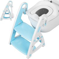 Tlgreen - Toilettensitz Kinder mit Treppe, Baby Toilettensitz 2 in 1 mit Tritthocker, Dreiecksständer, Stabiler Töpfchen-trainer mit Verstellbarer von TLGREEN