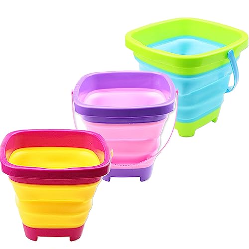 TLHWIN 3 STÜCKE Faltbarer Eimer Teleskopeimer Eimer Sandeimer Silikon Faltbarer Eimer, für Kinder Strand Spielen Campingausrüstung Wasser Fisch Waschen Garten Sommer Schwimmen Spielzeug Zuhause (B) TLHWIN 3 STÜCKE Faltbarer Eimer Teleskopeimer Eimer Sandeimer Silikon Faltbarer Eimer, für Kinder Strand Spielen Campingausrüstung Wasser Fisch Waschen Garten Sommer Schwimmen Spielzeug Zuhause (B) von TLHWIN