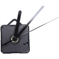Tlily - 1 Packung Ersatz-Wanduhr-Reparaturteile, Pendelbewegungsmechanismus, Quarzuhrmotor mit Zeigern und Beschlagsatz, Schwarz von TLILY