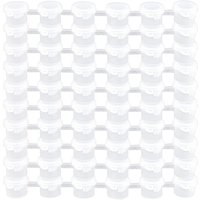 10 Streifen, 60 Töpfe, leere Farbe, weiße Becherstreifen, Aufbewahrungsbehälter, Mal- und Bastelbedarf für den Unterricht 10 Streifen, 60 Töpfe, leere Farbe, weiße Becherstreifen, Aufbewahrungsbehälter, Mal- und Bastelbedarf für den Unterricht von TLILY