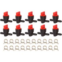 10 StüCk 494768 698183 Kraftstoff Absperr Ventil mit Klemme für 1/4 Leitung Rasentraktor von TLILY