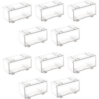10 StüCk Transparente Acryl-Vitrine für Autoform, , Automodell-Vitrine, MaßStab, Rad-Vitrine A von TLILY