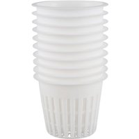 Tlily - 10 stücke 3 zoll Heavy Duty Mesh Topf Net Tasse Korb Hydrokultur Aeroponic Pflanzen Wachsen Klon weiß von TLILY