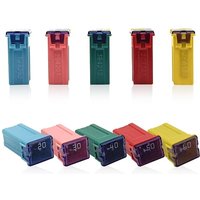 10-teiliges Kfz-Mikrosicherungsset in Kastenform mit hohem Profil (20 A/30 A/40 A/50 A/60 a, je 2 Stück) von TLILY