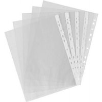 100 StüCke A4 pp Gestanzte Punch Pockets Ordner Brieftaschen HüLsen Tasche Transparent 0,03Mm von TLILY