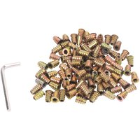 100 Stücke M6 x 15Mm Möbel Einschraub Mutter mit Gewinde Einsätze Schrauben Befestigungs Verbinder Sechskant Buchsen Antrieb 100 Stücke M6 x 15Mm Möbel Einschraub Mutter mit Gewinde Einsätze Schrauben Befestigungs Verbinder Sechskant Buchsen Antrieb von TLILY