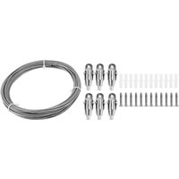 10M Edelstahl Drahtseil PVC-beschichtetes Kabel Einstellbare Vorhang Lampe Suspension Bild zum Aufhängen von TLILY