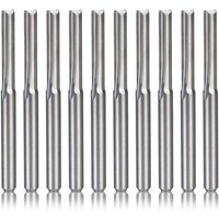 10Pcs 2 Flöte Cnc Router Bits 3,175 Mm Gerade Slot Wolfram Stahl Fräser für Holz Kunststoff von TLILY