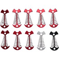 10Pcs Einstellbare Plank Bodenbelag Frühling Fishbone Anker Pegs Schnalle Outdoor Markise Deck Feste Nägel Haken Camping von TLILY