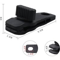 10Pcs Markisenseilklemme Planenclip Wiederverwendbare Zeltkrokodil-Überdachung für Markisen Camping Orange von TLILY