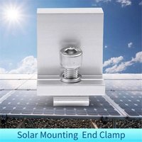 10Pcs Solar Photovoltaik Halterung Aluminium Legierung Klemme für Modul Panel Regale Halterungen Zubehör PV B von TLILY