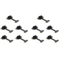Tlily - 10X pcie X1 Riser-Kabel Dual 90-Grad-Rechtwinkliges PCIe 3.0 X1 Bis X1-VerläNgerungskabel 8 Gbit / s pci Express 1X Riser-Karte - 5 cm von TLILY