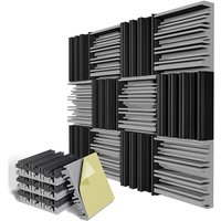 12 StüCk Selbstklebende Schalldichte Schaumstoffplatten, 30,5 x 5,1 Cm , für Wand, Zuhause, Studio 12 StüCk Selbstklebende Schalldichte Schaumstoffplatten, 30,5 x 5,1 Cm , für Wand, Zuhause, Studio von TLILY