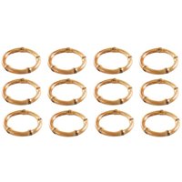 12x Handgemachte Bambus Servietten Ring Natürliche Rustikale Servietten Halter Natürliche Servietten Halter Ringe von TLILY