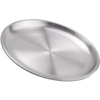 Tlily - 14 cm Edelstahl-Knochen-Spuckschale, Silbernes Flaches Tablett, Metall-Essscheibe, Runder Teller, Dessert-Geschirr Tlily - 14 cm Edelstahl-Knochen-Spuckschale, Silbernes Flaches Tablett, Metall-Essscheibe, Runder Teller, Dessert-Geschirr von TLILY