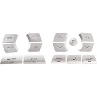 Tlily - 15 StüCke Auto Zentrale Steuerung Multimedia Tasten Abdeckung Aufkleber Klimaanlage Button Verkleidungs Deckel für xf 2012-2015 von TLILY