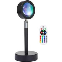 16 Farben Sonnenuntergang Regenbogen Nachtlicht Projektor Nachttischlampe Valentinstag Geschenk usb Schlafzimmer Atmosphäre von TLILY