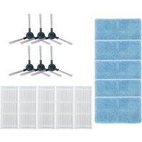 16Pcs Zubehör Teile Für Midea R1-L083B/R1-L085B Roboter Staubsauger Waschbar Seite Pinsel Mopp Tuch HEPA-Filter b von TLILY