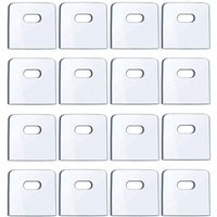 16er Set/32 Stück transparente Reparaturlaschen für Vertikaljalousien, Lamellenschoner, Ersatzlamellen für Jalousien von TLILY