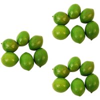 18 x Realistisch Lebensechte KüNstliche Kunststoff Limette Zitrone Obst Essen Gefälschte Home Decor von TLILY
