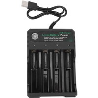 18650 Lithium Batterie LadegeräT 4 SteckpläTze 3,7 v Smart usb Laden StäNder 14500 Taschenlampe von TLILY