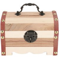 Tlily - 1PC Sparschwein Safe Spardose mit Schloss Holzschnitzerei Handgemachte Muenze Aufbewahrungsbox Hohe Qualitaet von TLILY