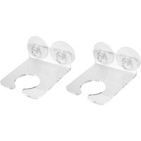 2 Badewannen-Weinglashalter, Saugnapf-Einzelbecher-Weinregal, Dusch-Weinglas-Aufbewahrungsregal, Wandmontierter GeträNkehalter von TLILY