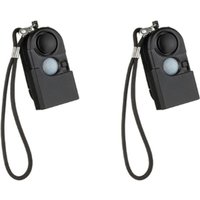 2 StüCk Camping Reisen Tragbarer Mini-PIR-Infrarot-Bewegungsmelder-Detektor Alarm 120 db Wireless Home Security Anti-Diebstahl von TLILY