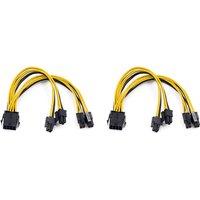 Tlily - 2 StüCk eps cpu 12V 8Pin Buchse auf Dual (4+4)Pin Stecker Mainboard Strom Versorgung Kabel y Splitter Adapter HüLse von TLILY