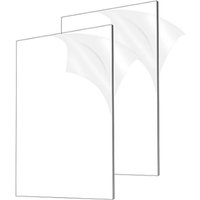 2 Stück 1/8 Zoll dicke (3 mm) Acrylplatten, klares Gussglas 8 x 12 Zoll für Schilder, DIY-Displayprojekte, Basteln, Bilderrahmen von TLILY