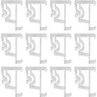 2 Zoll transparente Jalousie-Clips für Volants, versteckte Volants aus Holz oder künstliche horizontale Jalousien (12 Stück) von TLILY