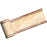 Tlily - 2 m Selbst Klebende Seiten Linie Fliesen Aufkleber Gelb Marmor Bad KüChe Restaurant Wand Boden Grenze Dekoration von TLILY