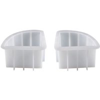 2 stück BuchstüTzen Harz Formen, BüCher Organisieren Silikon Epoxid Formen für BüCher, Desktop Organizer, BüRo Haus Dekoration von TLILY