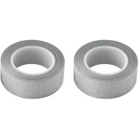 Tlily - 2 x 10M Glitzer Washi Tape Stick Selbstklebend Dekoratives Bastelpapier - Silber Tlily - 2 x 10M Glitzer Washi Tape Stick Selbstklebend Dekoratives Bastelpapier - Silber von TLILY